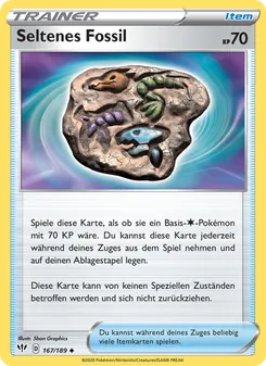 Karte Seltenes Fossil aus Flammende Finsternis, Nummer 167/189