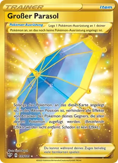 Karte Großer Parasol aus Flammende Finsternis, Nummer 199/189
