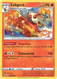 Karte Lohgock aus Flammende Finsternis, Nummer 24/189