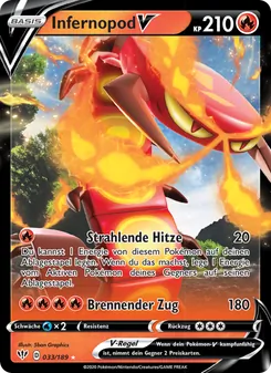 Karte Infernopod V aus Flammende Finsternis, Nummer 33/189
