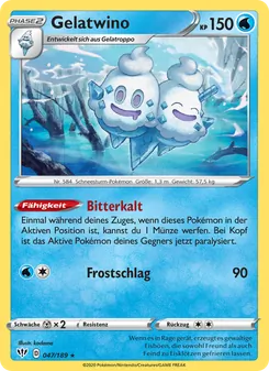 Karte Gelatwino aus Flammende Finsternis, Nummer 47/189
