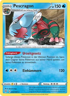 Karte Pescragon aus Flammende Finsternis, Nummer 53/189