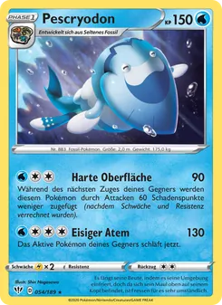 Karte Pescryodon aus Flammende Finsternis, Nummer 54/189
