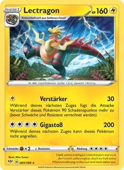 Karte Lectragon aus Flammende Finsternis, Nummer 65/189