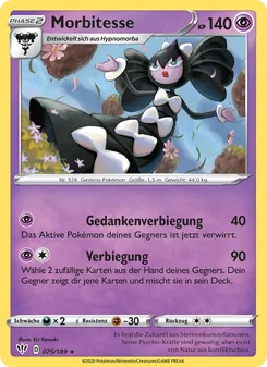 Karte Morbitesse aus Flammende Finsternis, Nummer 75/189