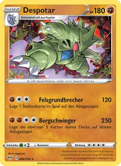 Karte Despotar aus Flammende Finsternis, Nummer 88/189