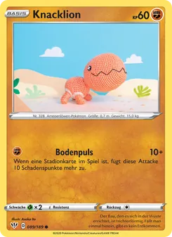 Karte Knacklion aus Flammende Finsternis, Nummer 89/189