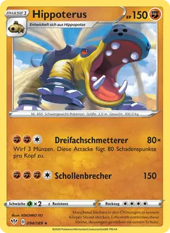 Karte Hippoterus aus Flammende Finsternis, Nummer 94/189