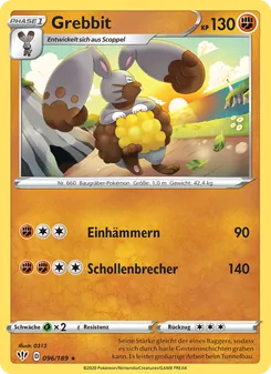 Karte Grebbit aus Flammende Finsternis, Nummer 96/189