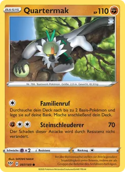 Karte Quartermak aus Flammende Finsternis, Nummer 97/189