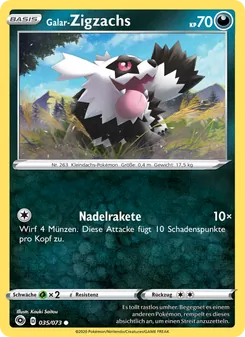Karte Galar-Zigzachs aus Weg des Champs, Nummer 35/73