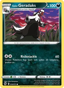Karte Galar-Geradaks aus Weg des Champs, Nummer 36/73