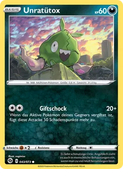 Karte Unratütox aus Weg des Champs, Nummer 43/73