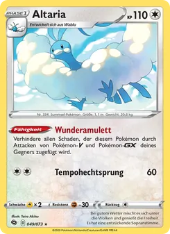 Karte Altaria aus Weg des Champs, Nummer 49/73