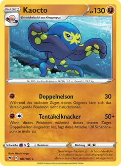Karte Kaocto aus Farbenschock, Nummer 101/185