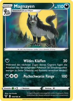 Karte Magnayen aus Farbenschock, Nummer 104/185