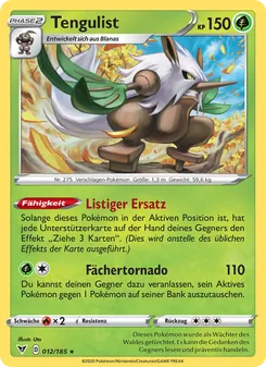 Karte Tengulist aus Farbenschock, Nummer 12/185