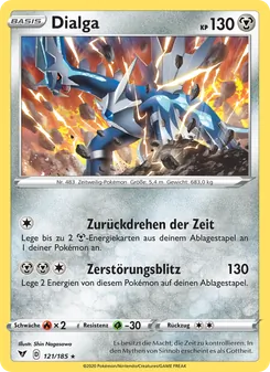 Karte Dialga aus Farbenschock, Nummer 121/185