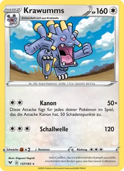 Karte Krawumms aus Farbenschock, Nummer 137/185