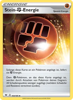 Karte Stein-Fighting-Energie aus Farbenschock, Nummer 164/185