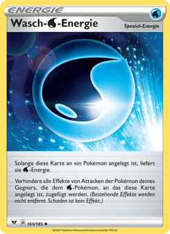 Karte Wasch-Water-Energie aus Farbenschock, Nummer 165/185