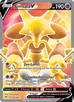 Karte Simsala V aus Farbenschock, Nummer 172/185