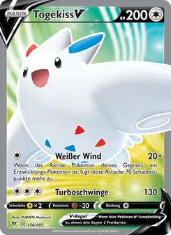 Karte Togekiss V aus Farbenschock, Nummer 178/185