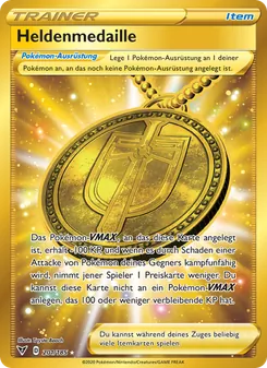 Karte Heldenmedaille aus Farbenschock, Nummer 201/185