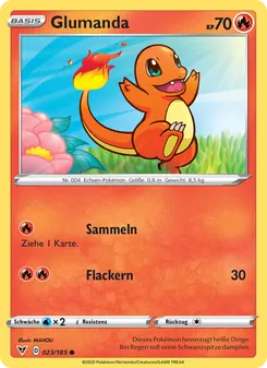 Karte Glumanda aus Farbenschock, Nummer 23/185
