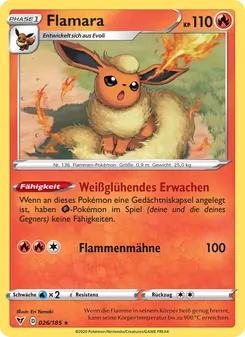 Karte Flamara aus Farbenschock, Nummer 26/185