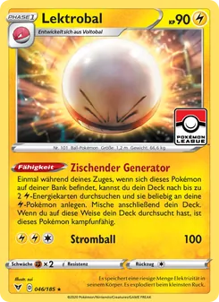 Karte Lektrobal aus Farbenschock, Nummer 46/185