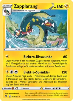 Karte Zapplarang aus Farbenschock, Nummer 59/185