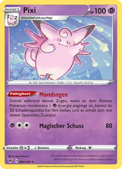 Karte Pixi aus Farbenschock, Nummer 64/185