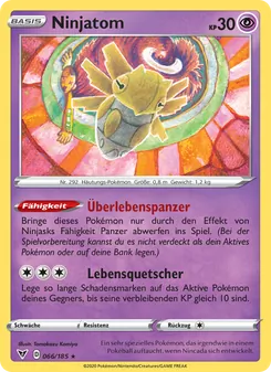 Karte Ninjatom aus Farbenschock, Nummer 66/185