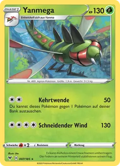 Karte Yanmega aus Farbenschock, Nummer 7/185