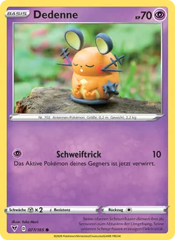 Karte Dedenne aus Farbenschock, Nummer 77/185