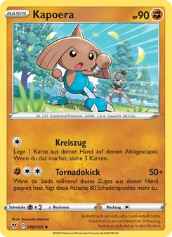 Karte Kapoera aus Farbenschock, Nummer 88/185