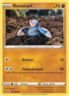 Karte Rotomurf aus Farbenschock, Nummer 91/185