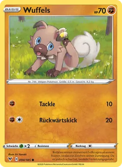 Karte Wuffels aus Farbenschock, Nummer 94/185