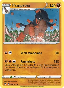 Karte Pampross aus Farbenschock, Nummer 97/185
