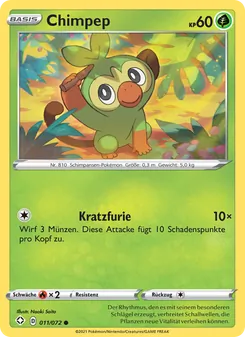 Karte Chimpep aus Glänzendes Schicksal, Nummer 11/72