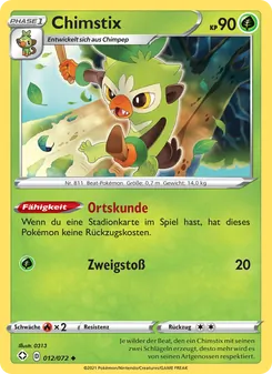 Karte Chimstix aus Glänzendes Schicksal, Nummer 12/72