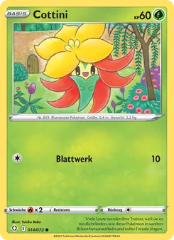 Karte Cottini aus Glänzendes Schicksal, Nummer 14/72