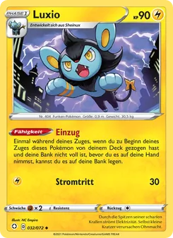 Karte Luxio aus Glänzendes Schicksal, Nummer 32/72