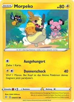 Karte Morpeko aus Glänzendes Schicksal, Nummer 36/72
