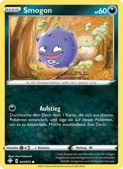 Karte Smogon aus Glänzendes Schicksal, Nummer 41/72