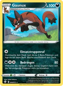 Karte Gaunux aus Glänzendes Schicksal, Nummer 48/72