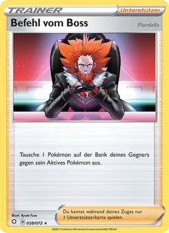 Karte Befehl vom Boss aus Glänzendes Schicksal, Nummer 58/72