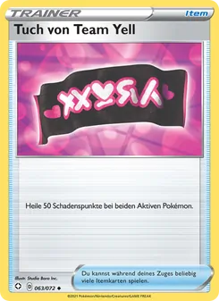 Karte Tuch von Team Yell aus Glänzendes Schicksal, Nummer 63/72