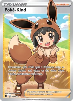 Karte Poké-Kind aus Glänzendes Schicksal, Nummer 70/72